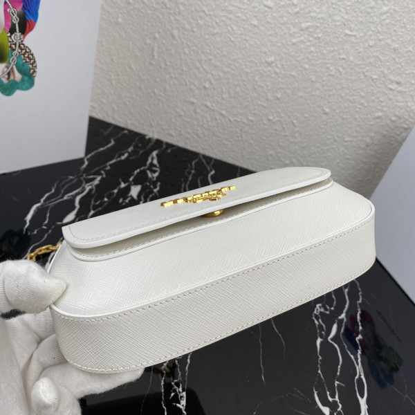 Pra*a saffiano leather