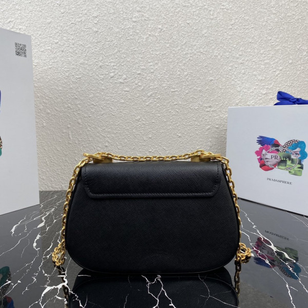 Pra*a saffiano leather