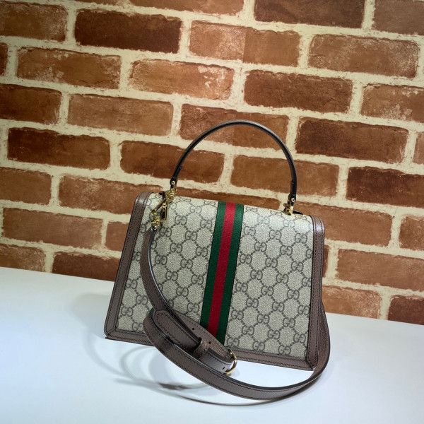 G*u*i ophidia small top handle bag with web