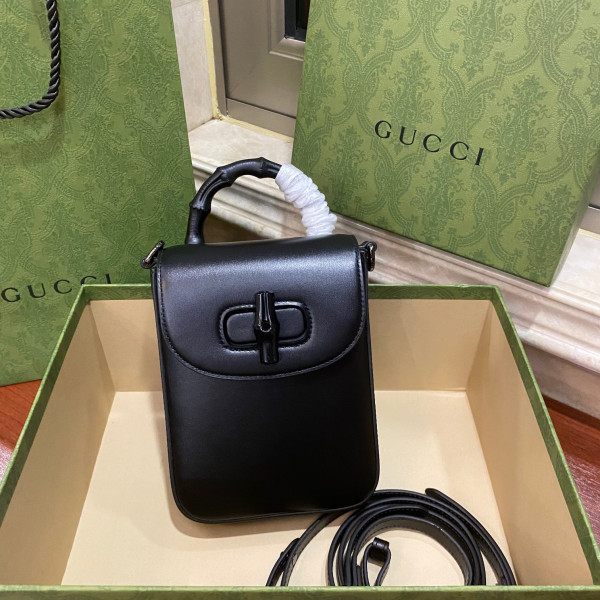 G*u*i bamboo mini handbag
