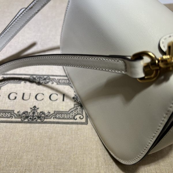 G*u*i mini top handle bag with bamboo