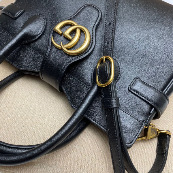 G*u*i small top handle bag with double g