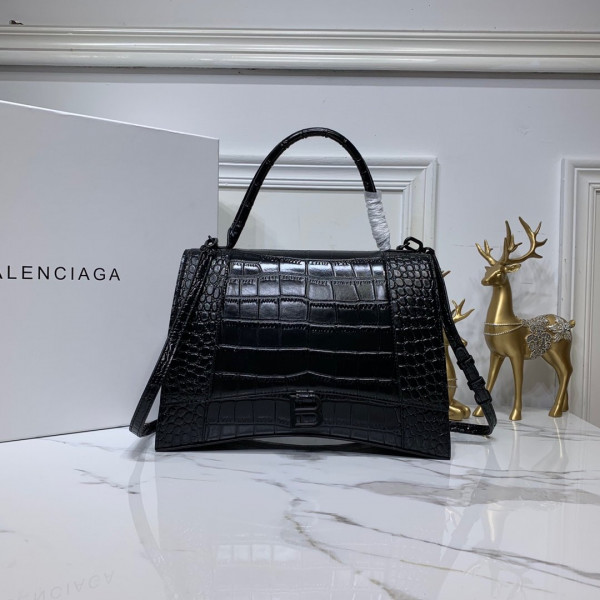 Ba*len*cia*ga hourglass top handle bag