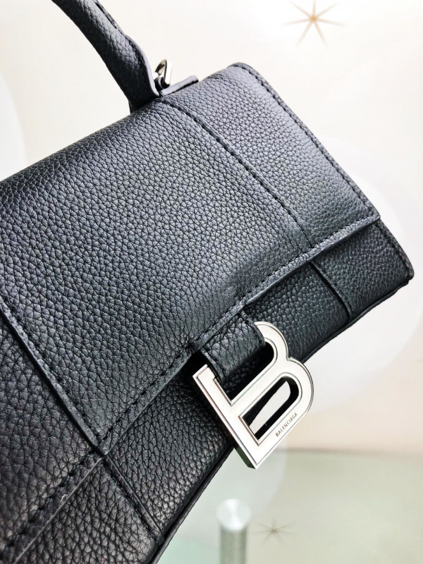 Ba*len*cia*ga hourglass xs top handle bag