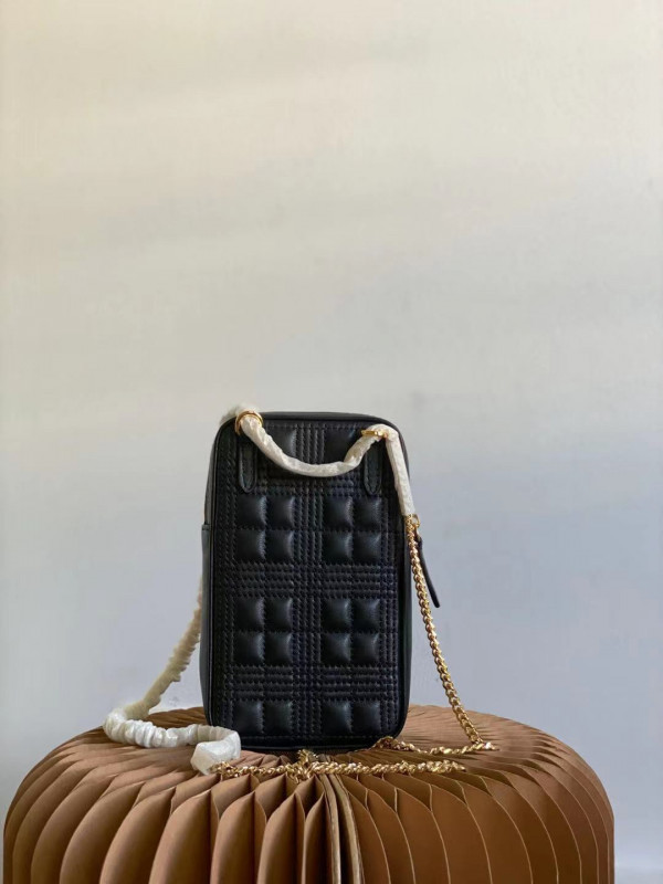 B**rry quilted lambskin lola pouch with chain strap