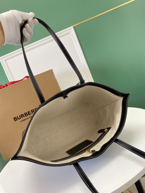 B**rry medium monogram motif leather tote