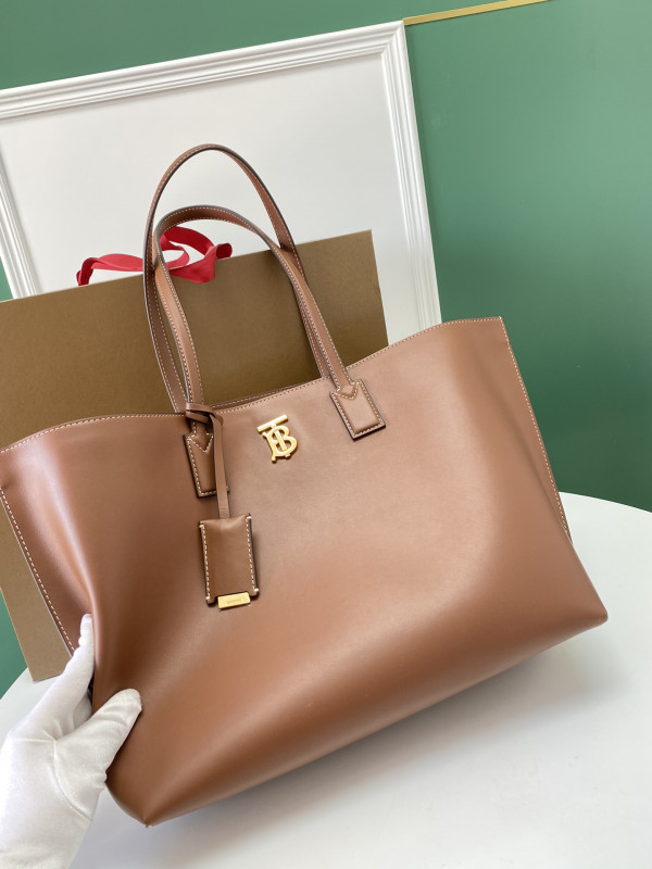 B**rry medium monogram motif leather tote