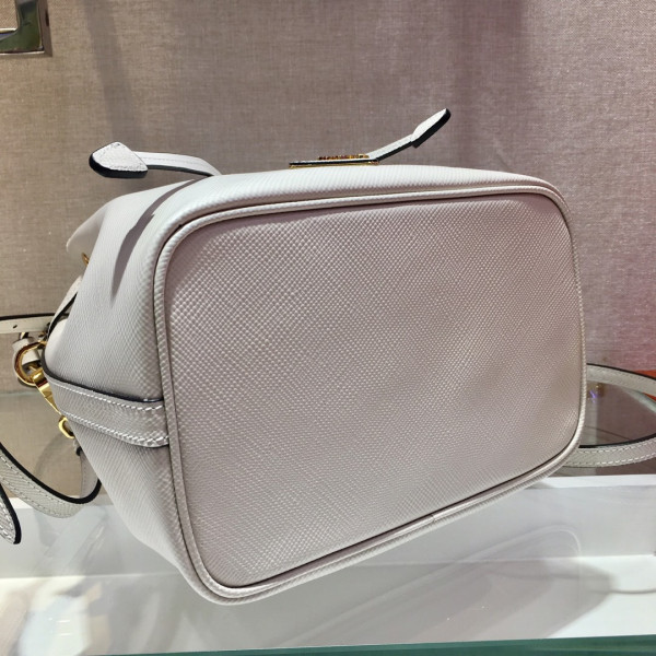 Pra*a saffiano leather bucket bag