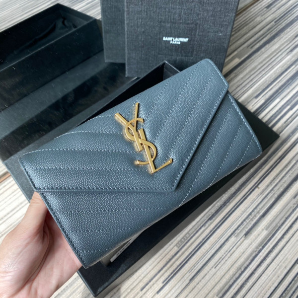 Y*L monogram large flap wallet