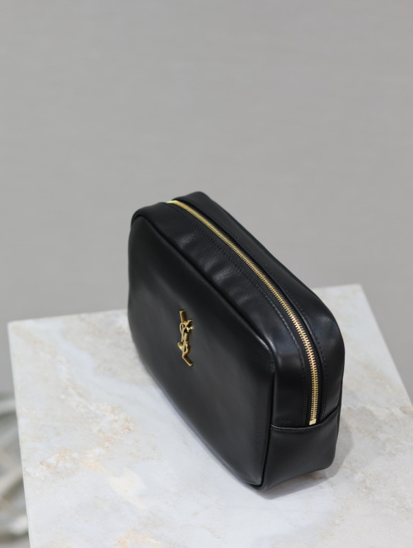 Y*L calypso cosmetic pouch in lambskin