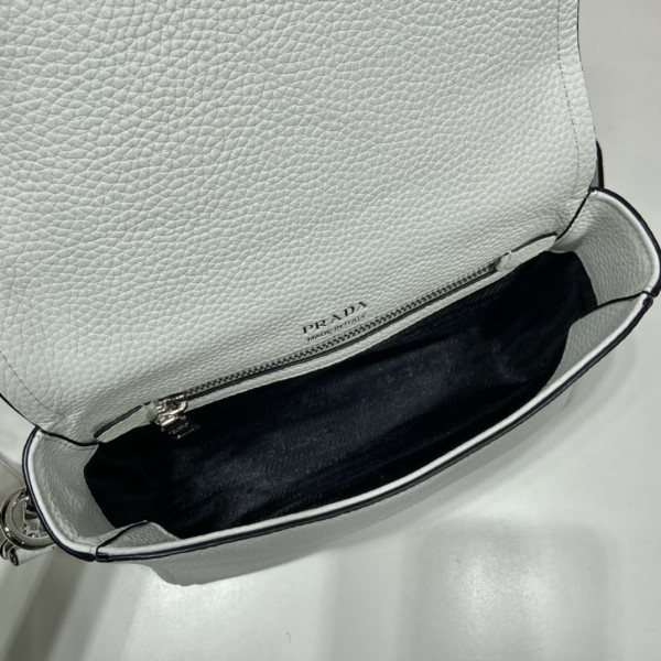 Pra*a leather shoulder bag-23*18*9cm