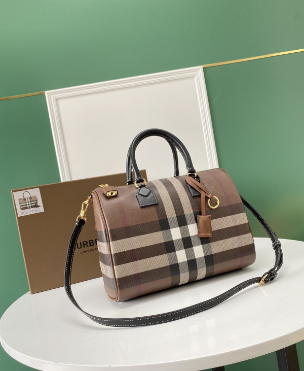 B**rry medium check bowling bag-30*15*21cm