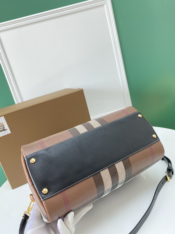 B**rry medium check bowling bag-30*15*21cm