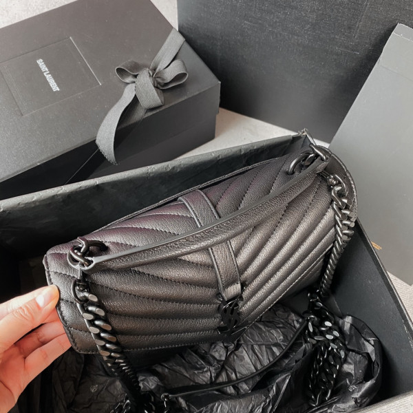 Y*L medium leather shoulder bag-24*17*6.5cm