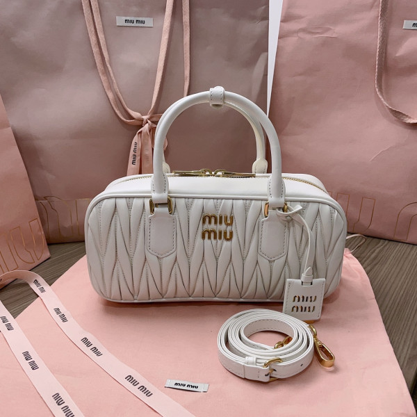M*um*u arcadie matelassé nappa leather bag-xs/s/m