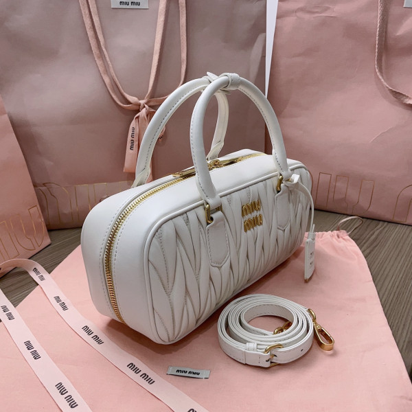 M*um*u arcadie matelassé nappa leather bag-xs/s/m