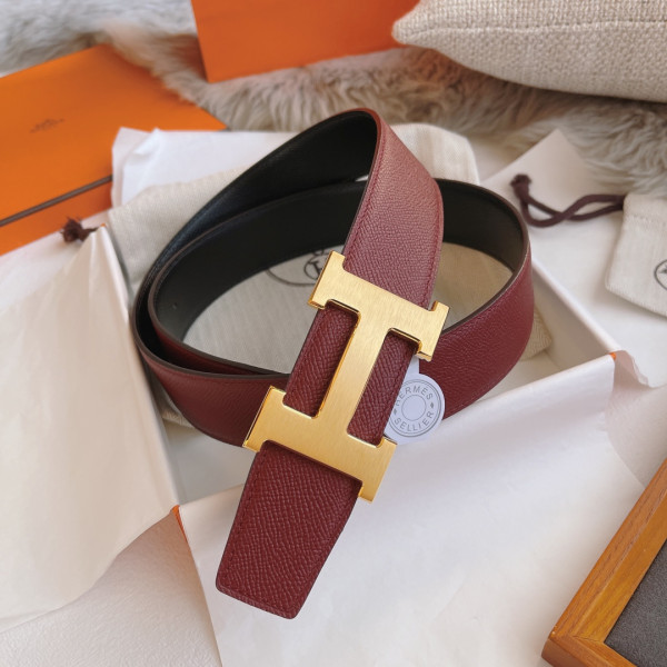 H**mes belt-silver/gold