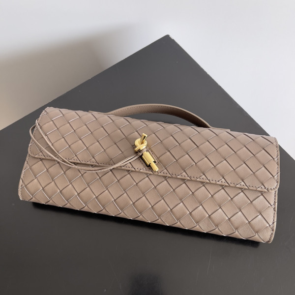 bo*te*ga Ve*ne*ta long clutch andiamo with handle-31*13*3cm