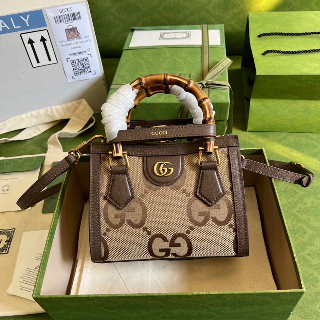 G*u*i diana mini tote bag with jumbo gg