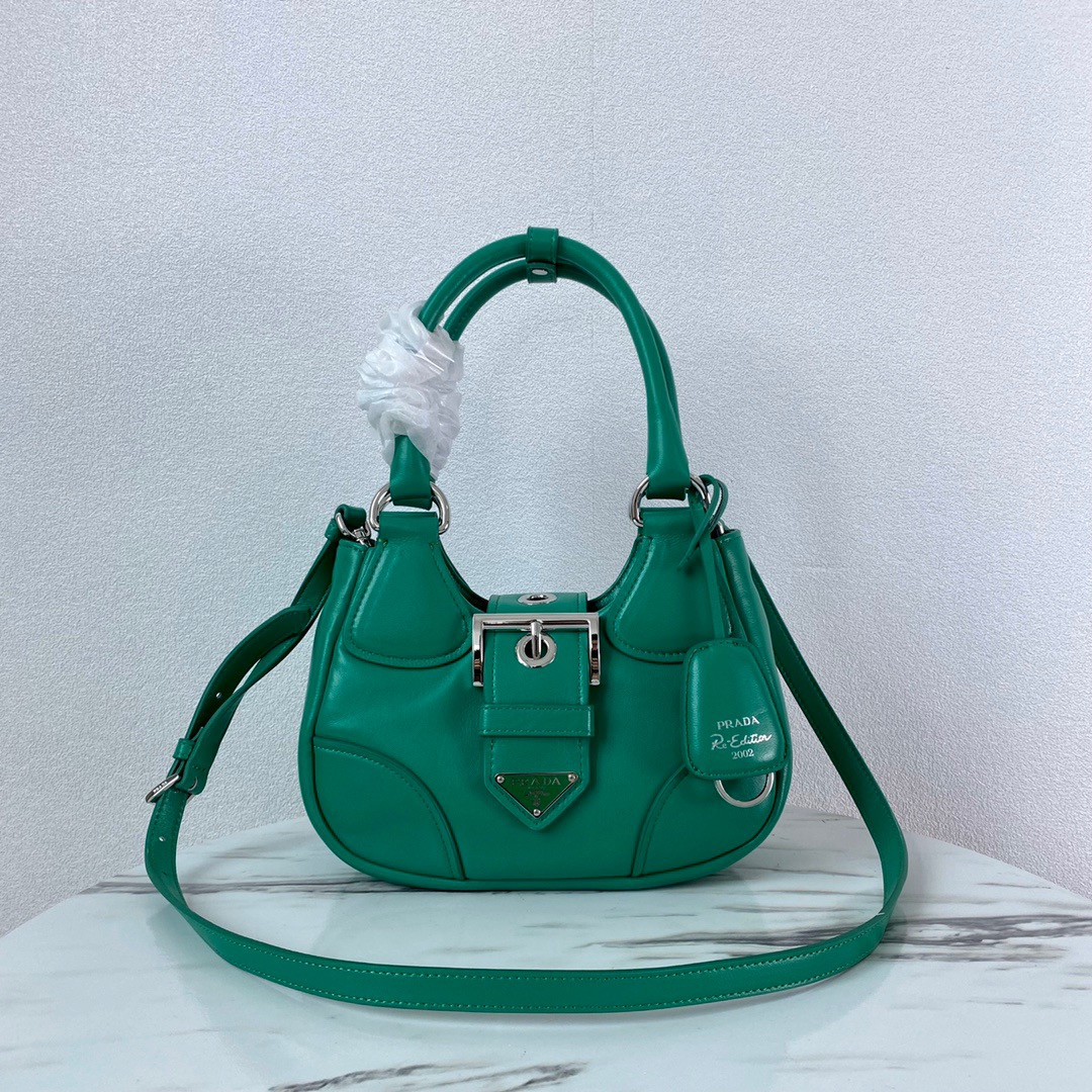 Pra*a moon padded nappa-leather bag