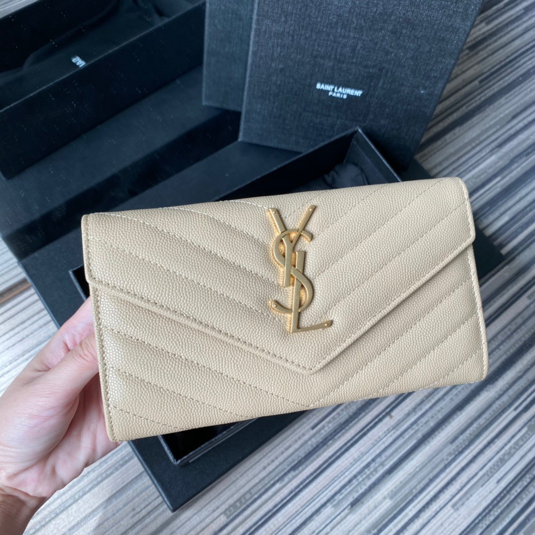Y*L monogram large flap wallet