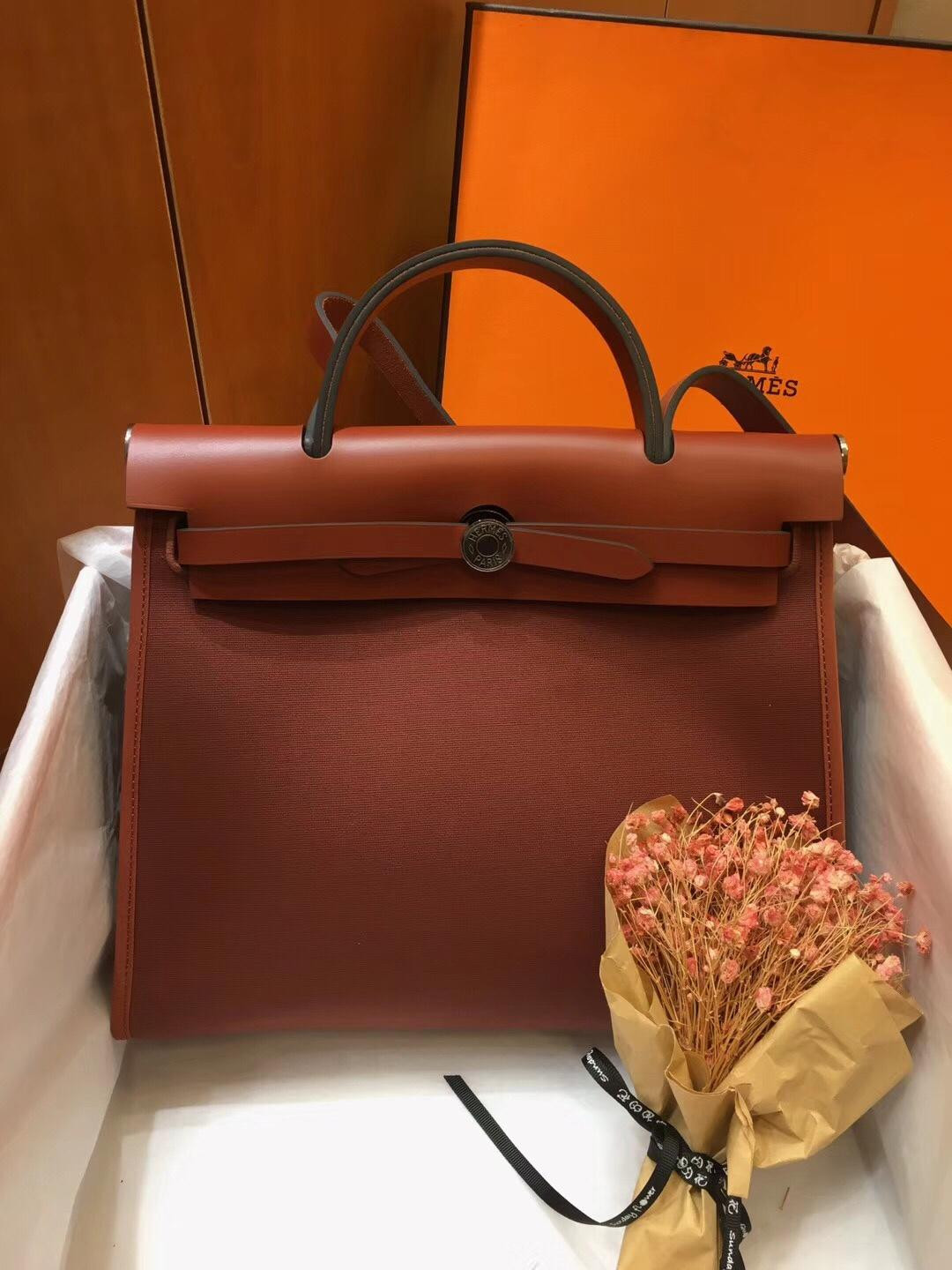 H**mes herbag 31cm all handmade