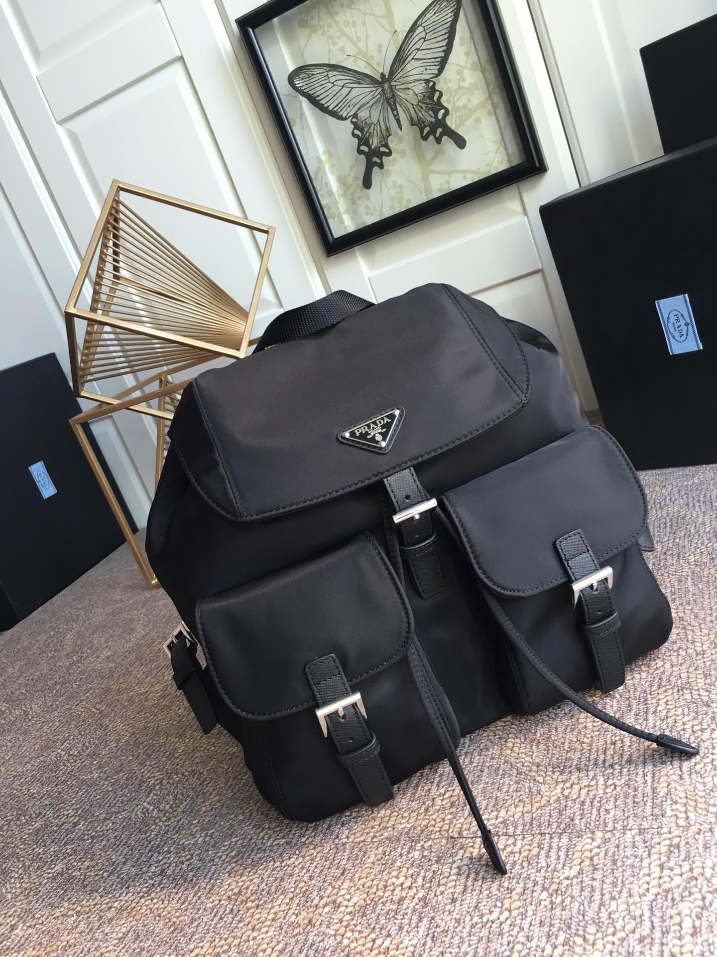 Pra*a backpack-31*32*15cm