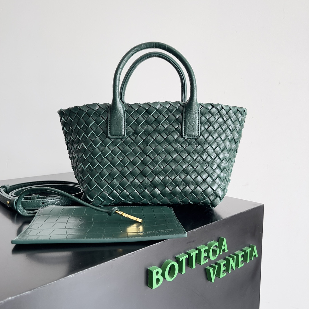 bo*te*ga Ve*ne*ta mini cabat-22*6.5*15.5cm