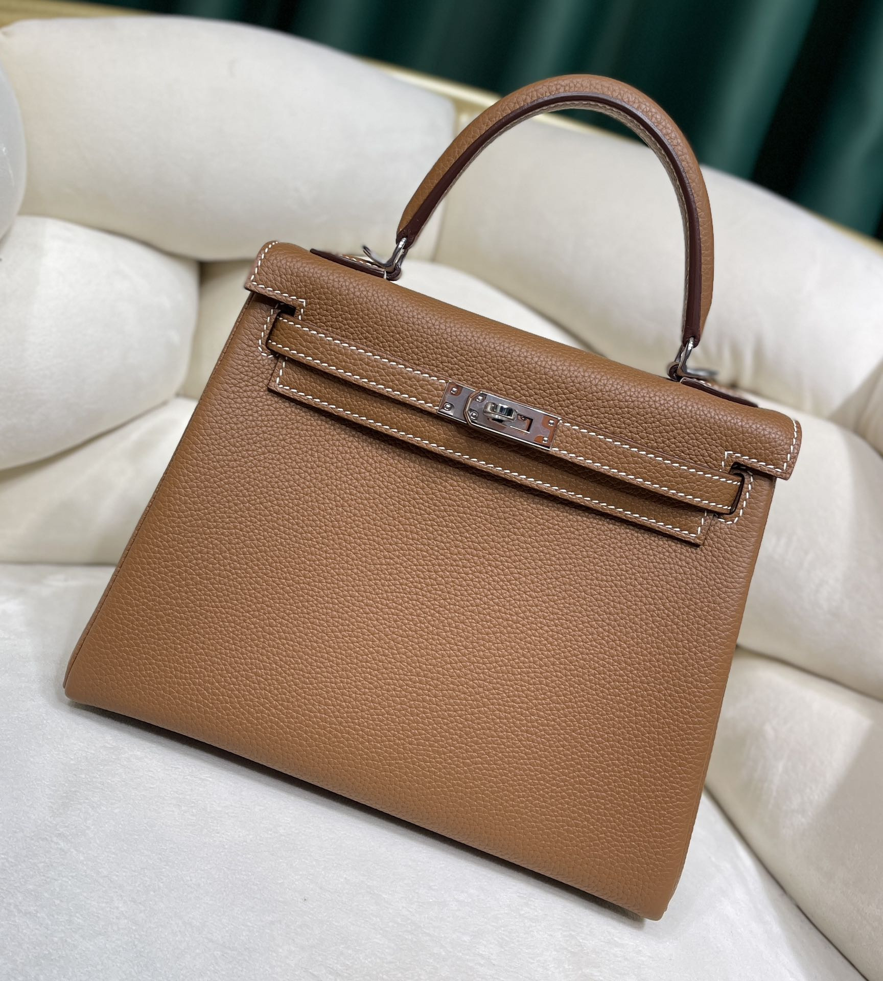 H**mes kelly 25cm all handmade togo leather