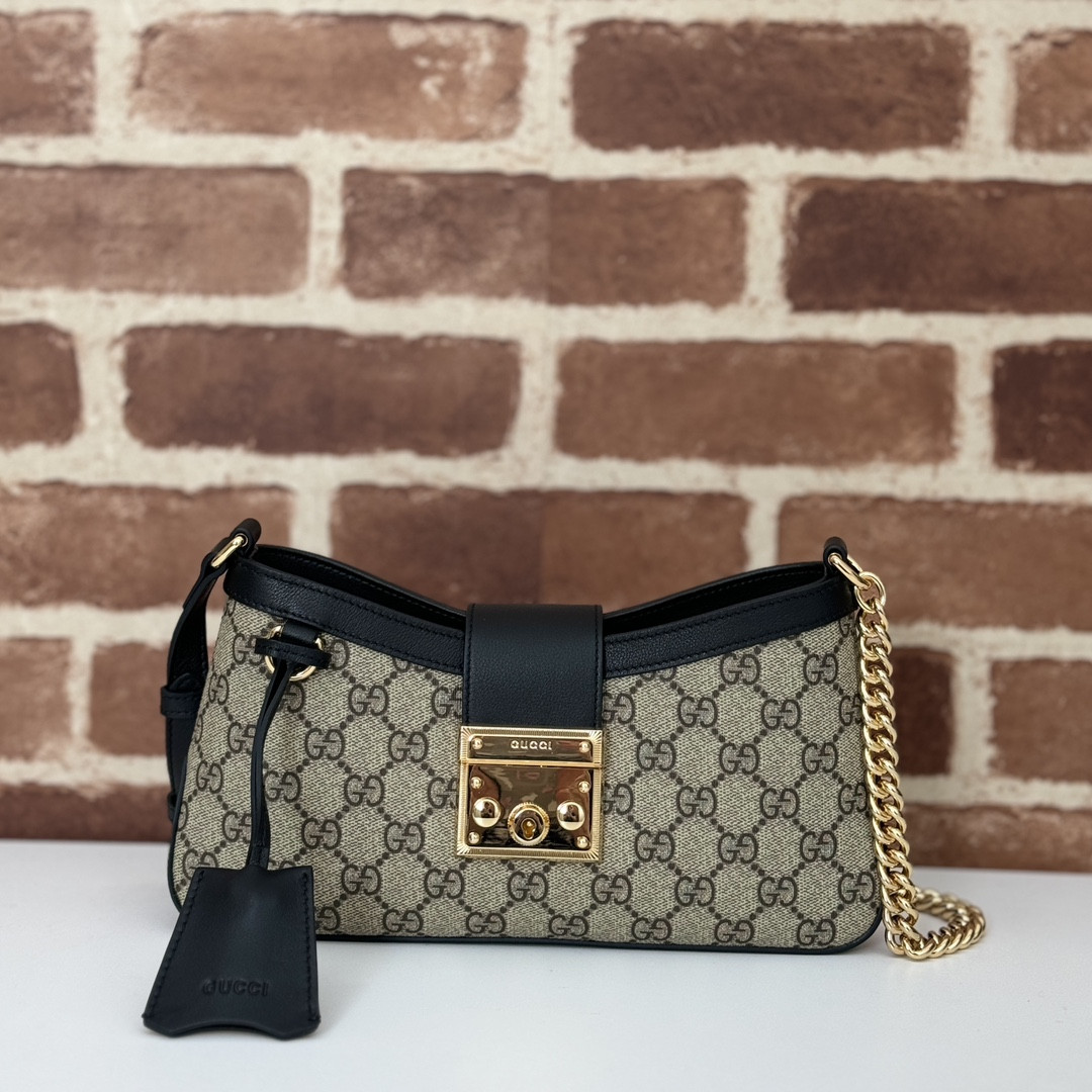 G*u*i padlock small shoulder bag