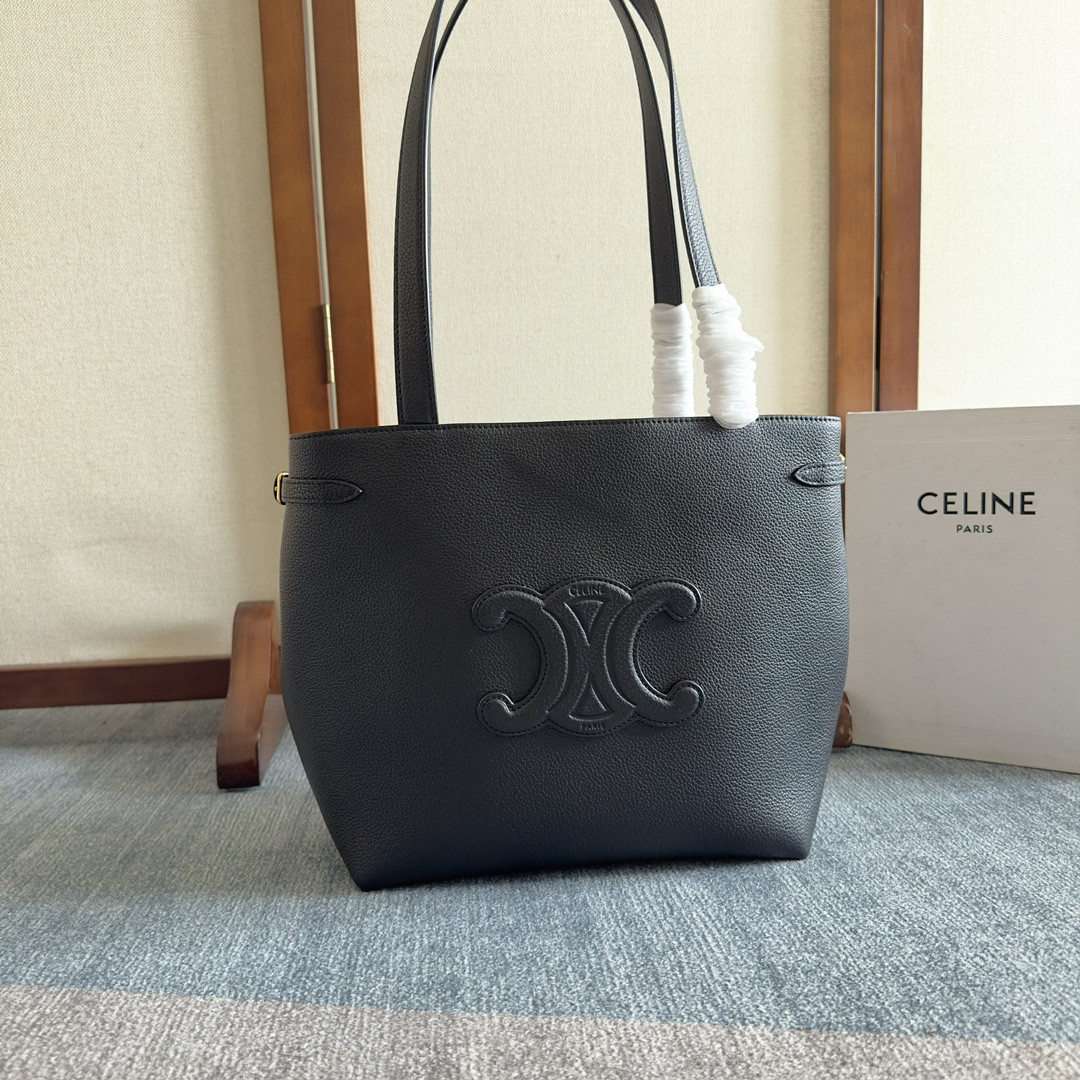 CELIN* SMALL CABAS ANAÏS CUIR TRIOMPHE-28x24x12CM