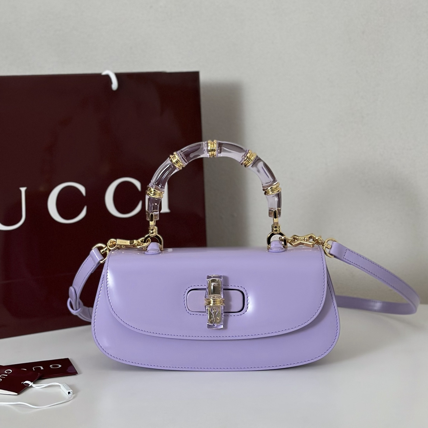 G*u*i bamboo diva medium bag - 26.6*13*8cm